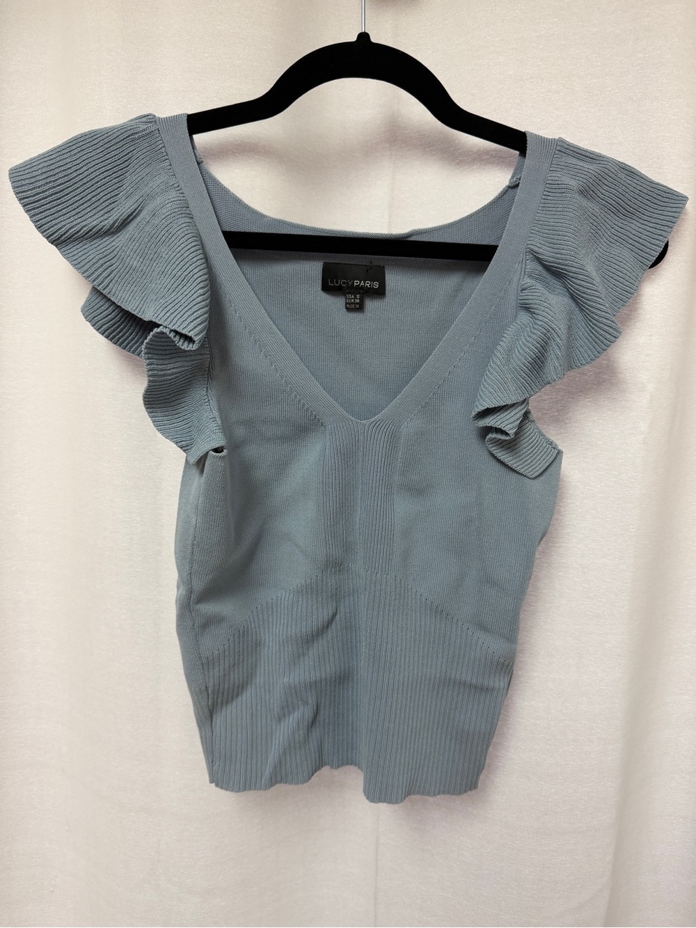 Lucy Paris Ruffle Sleeve Top